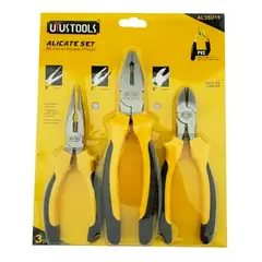 UYUSTOOL - Set Kit Juego De Alicates 3 Piezas Uyustools