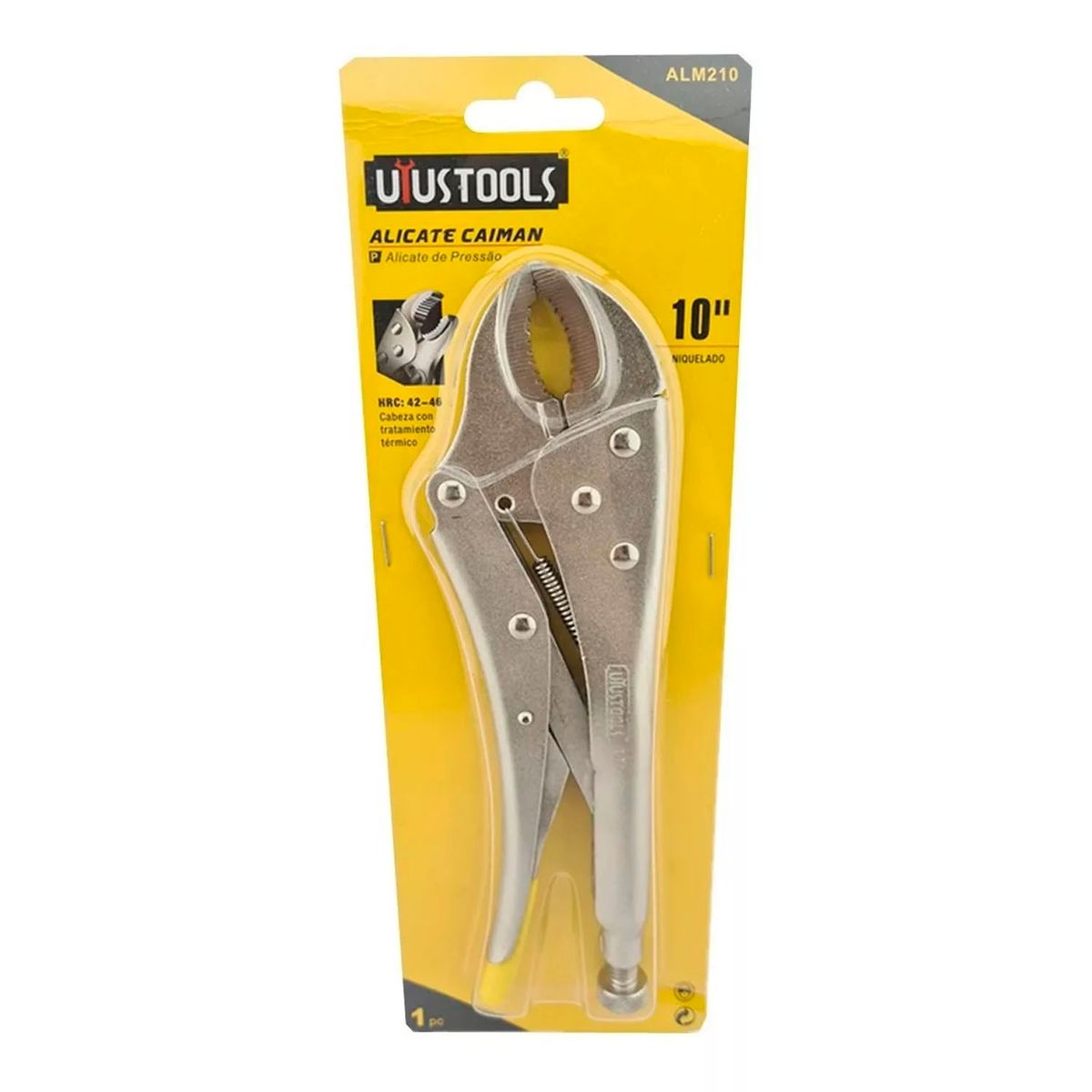 UYUSTOOL - Alicate Caiman De Presion Boca Curva 10 Pulgadas Uyustools