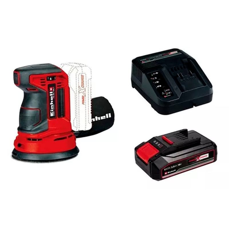 EINHELL - Lijadora Roto Orbital 18v 125mm Bateria  Cargador Einhell