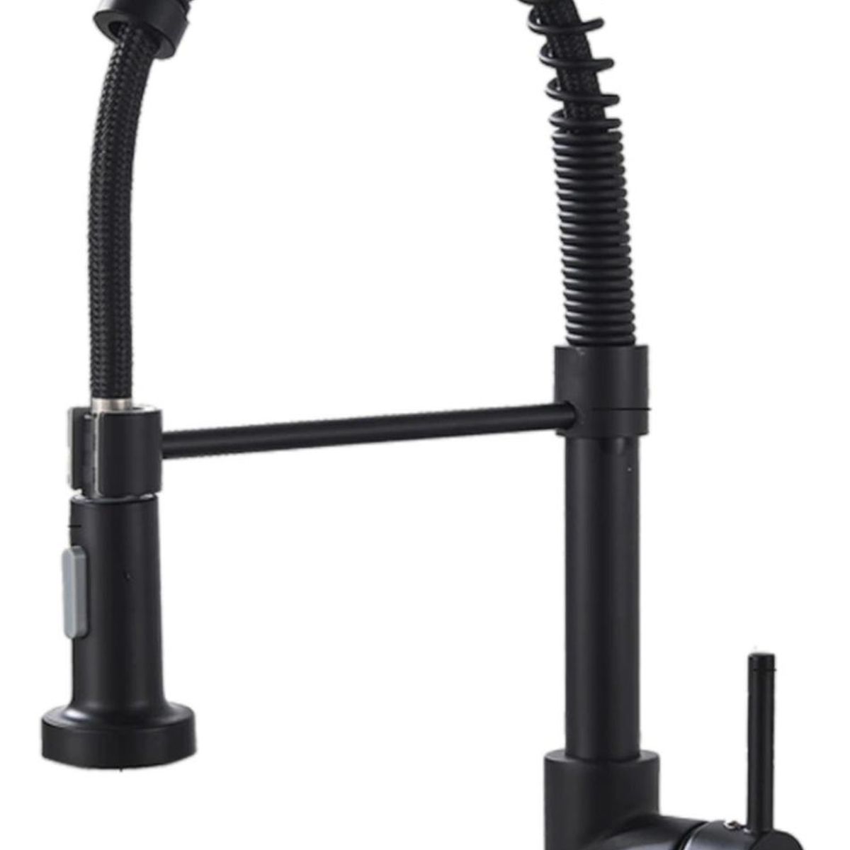 IMPORTCLICK - Llave Monomando Lavaplatos Profesional Resorte Negro