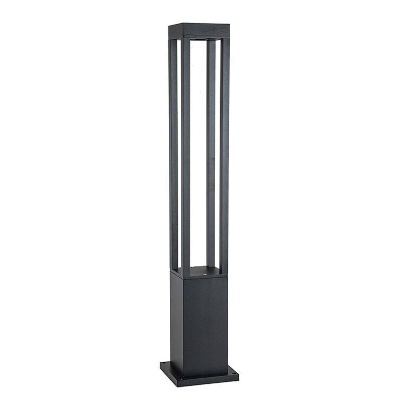 HB LEDS - Apliqué Piso LED Exterior 80cm Negro 10W Cálido
