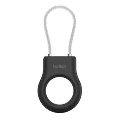 BELKIN - Secure Holder con cable fino metálico para AirTag Negro