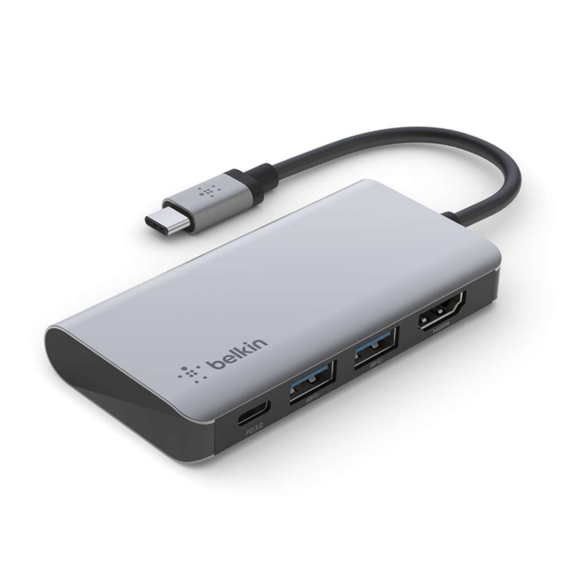 BELKIN - Adaptador multipuerto USB-C 4 en 1