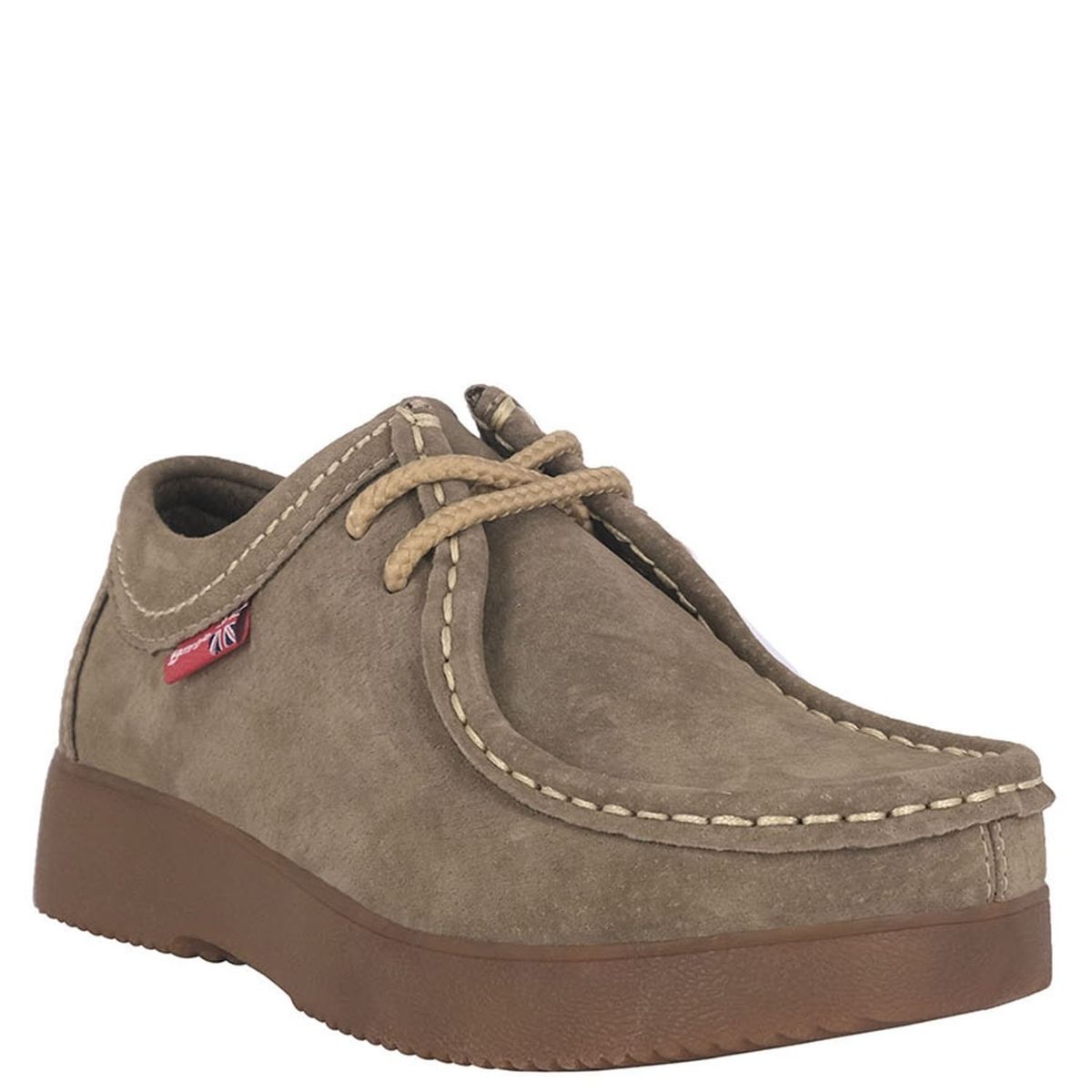 BAMBOO - Zapato de Cuero Niño Tostado Buxus Bamboo