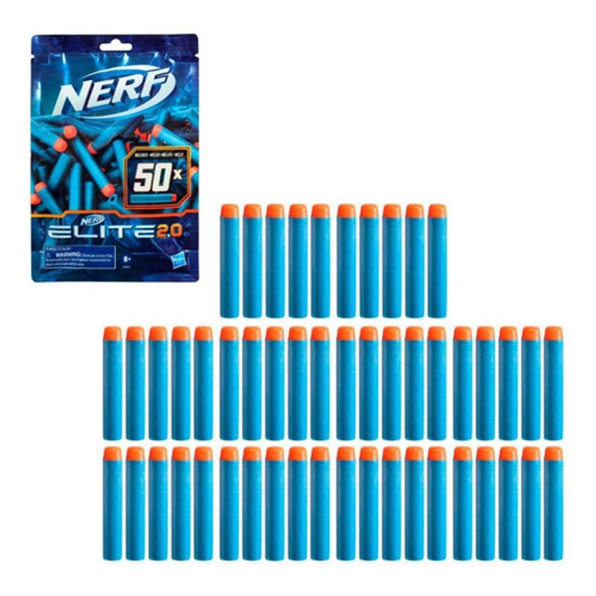 NERF - Lanzadores dardos Nerf pack 50 Elite 2.0