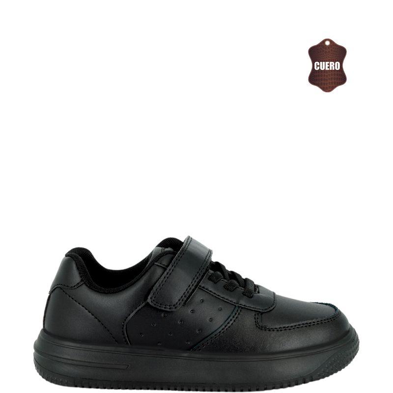 UNS - Zapatilla Escolar Niño Negro Lezat Unisport