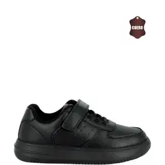 UNS - Zapatilla Escolar Niño Negro Lezat Unisport