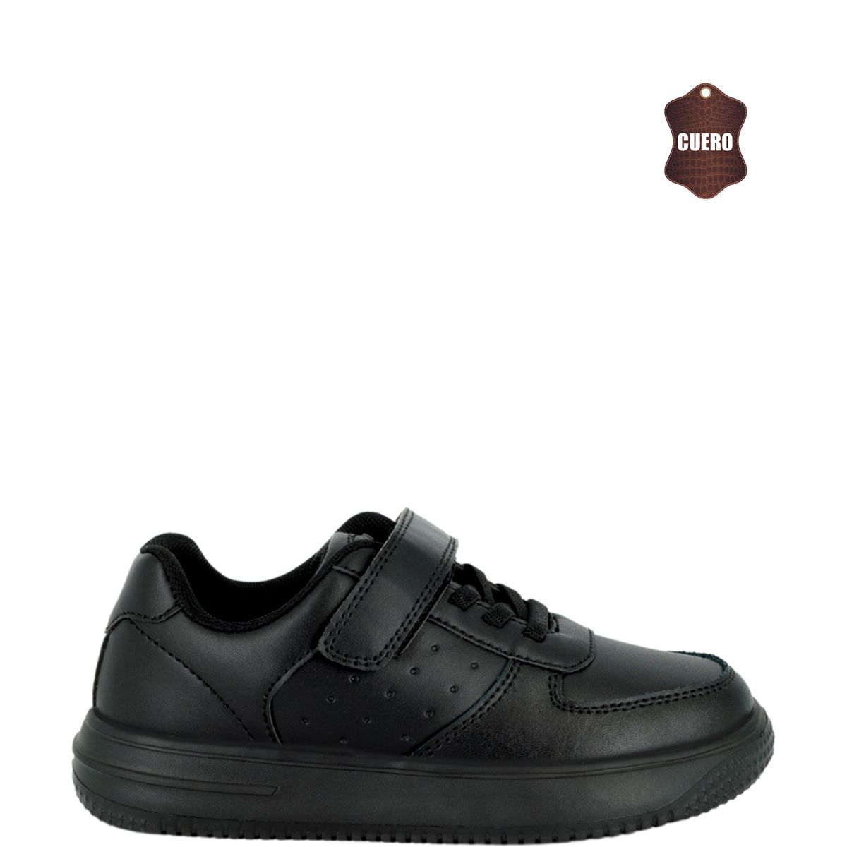 UNS - Zapatilla Escolar Niño Negro Lezat UNS