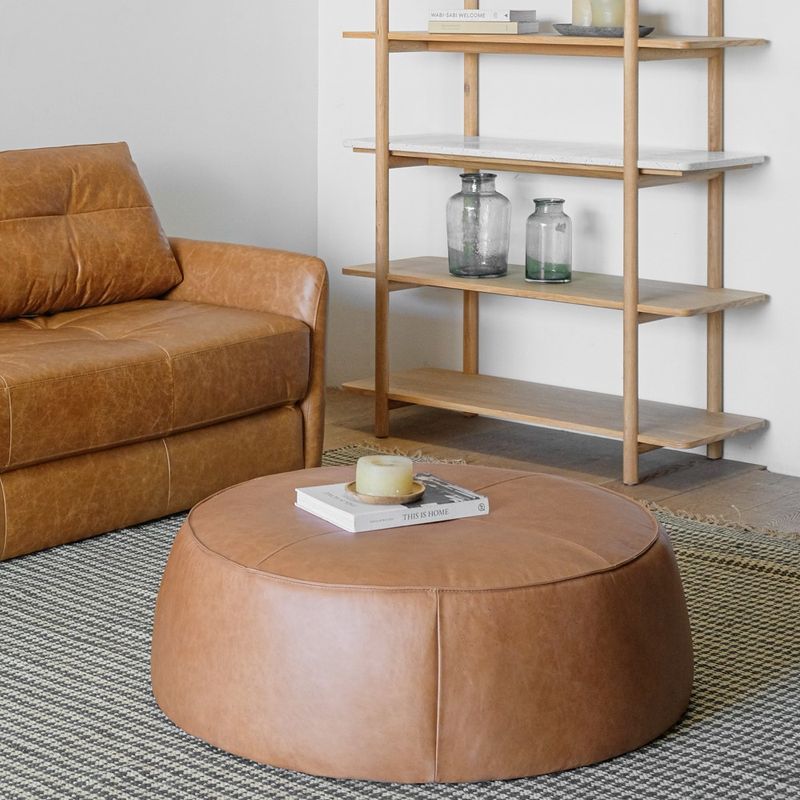 AMOBLE - Pouf Murcia Redondo Amoblé