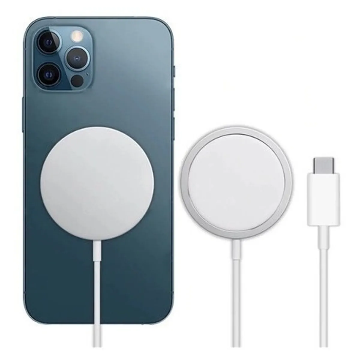 GENERICO - Cargador Magnético Inalámbrico Compatible Magsafe iPhone 15w