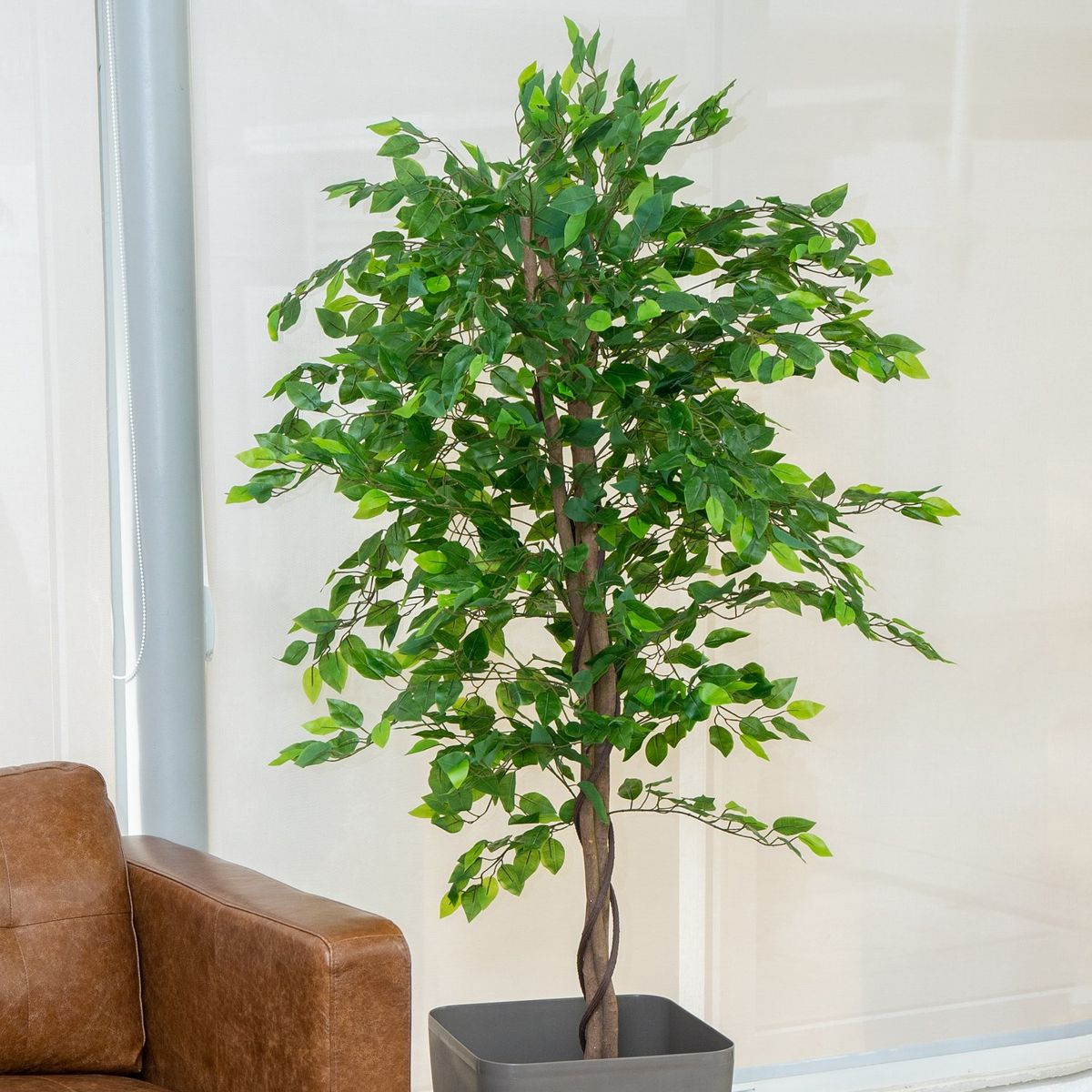 ARBUSTO REAL - Planta Artificial Ficus Premium 160 cm./ 1008 Hojas