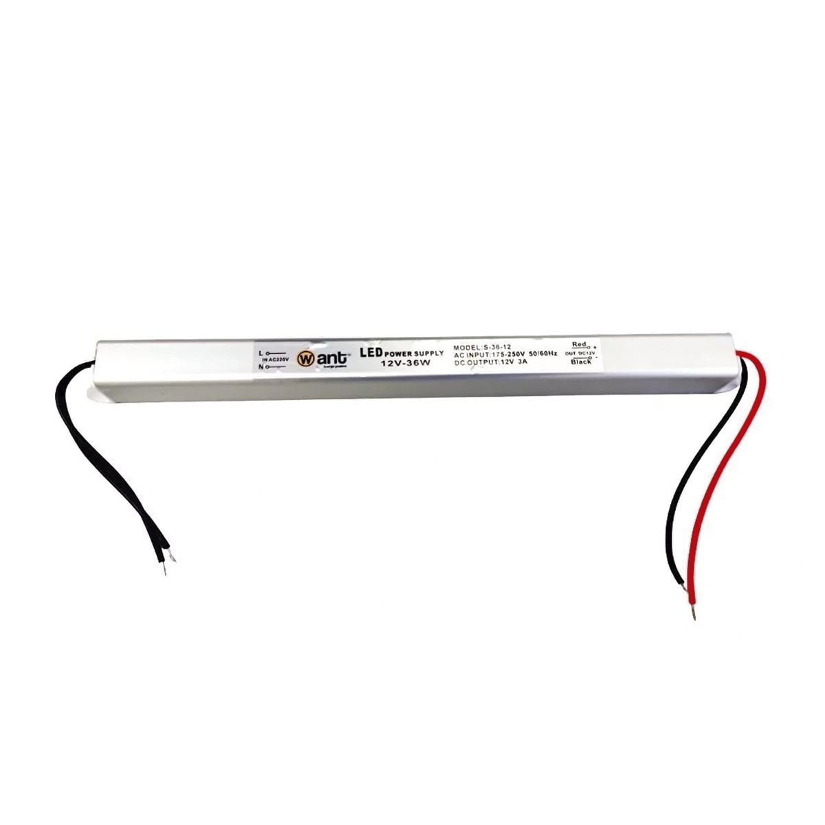 HB LEDS - Fuente de Poder Slim 12V 36W 3Amp