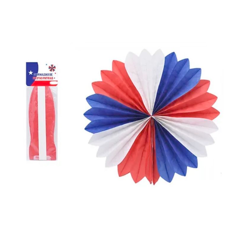 GENERICO - Guirnalda Fiesta Patrias Chile 30 cm