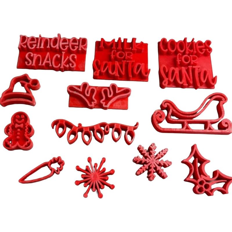 GENERICO - SET 12 STAMPS NAVIDEÑOS PARA CERAMICA