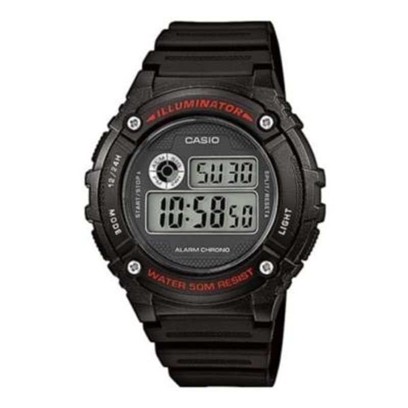 CASIO - Reloj W-216h-1a Hombre Digital Resina CASIO