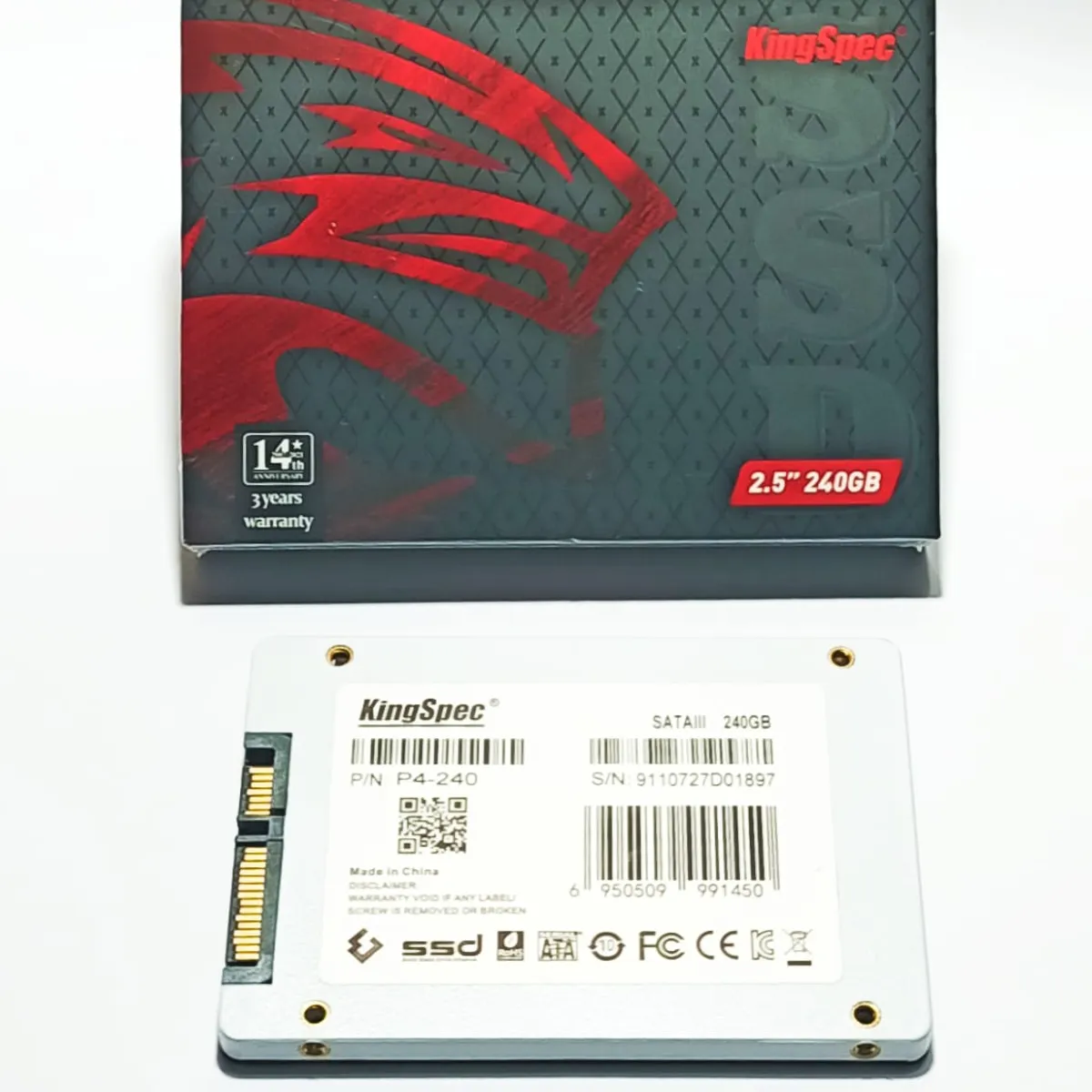 KINGSPEC - Disco Duro Solido SSD 240 Gb Sata 3 2.5 Kingspec
