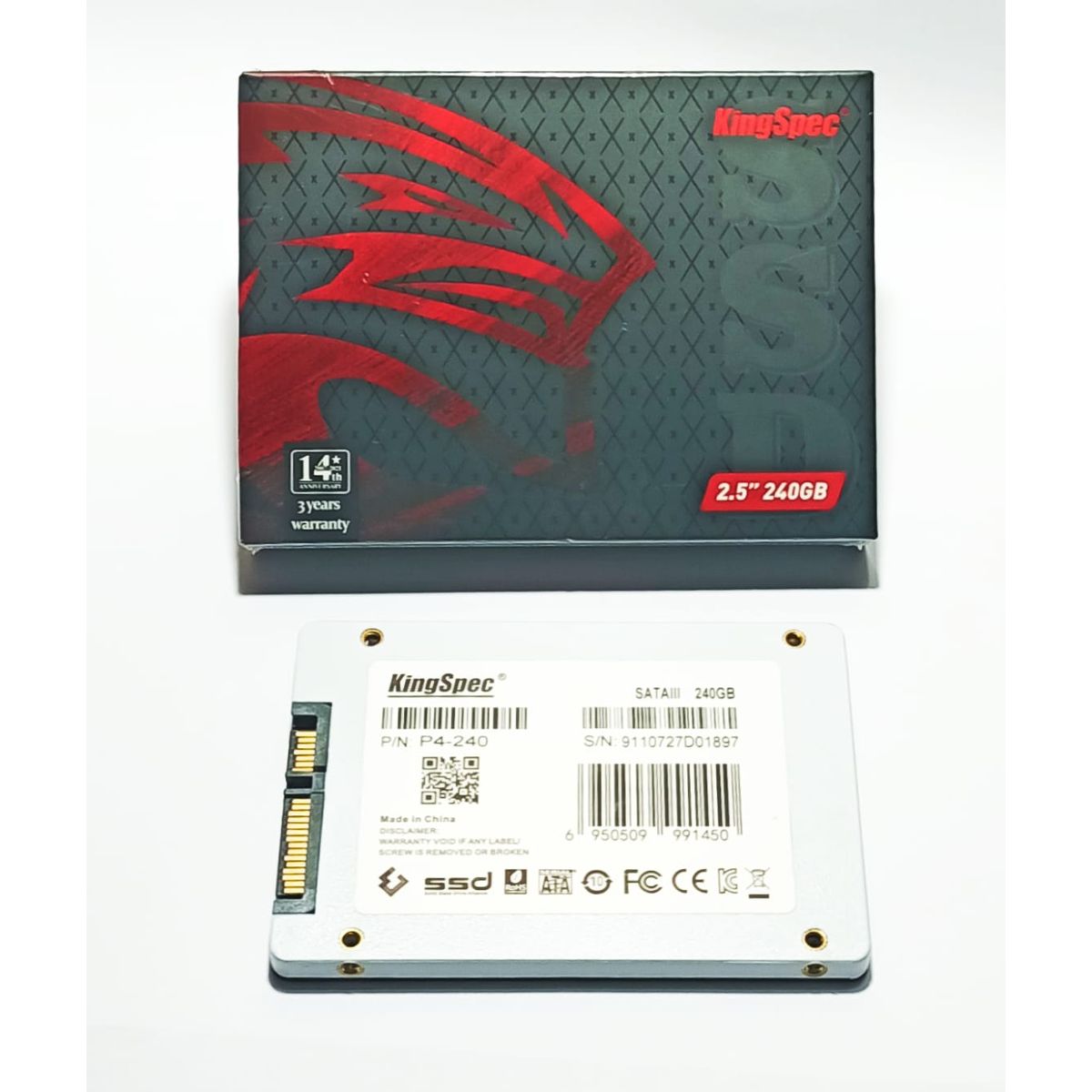 KINGSPEC - Disco Duro Solido SSD 240 Gb Sata 3 2.5 Kingspec