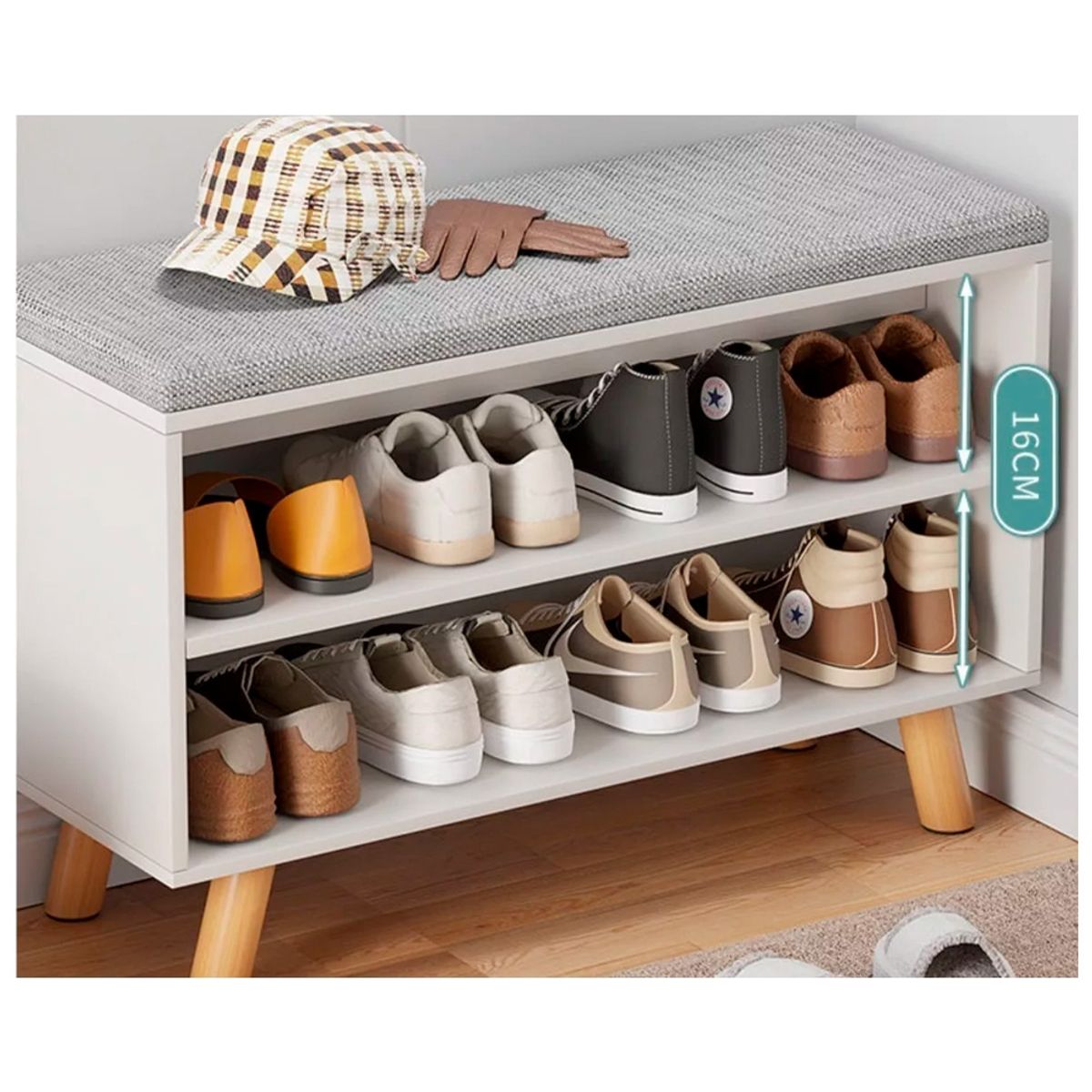 IRM - Zapatero Organizador Zapatos Banca Probador De Zapato