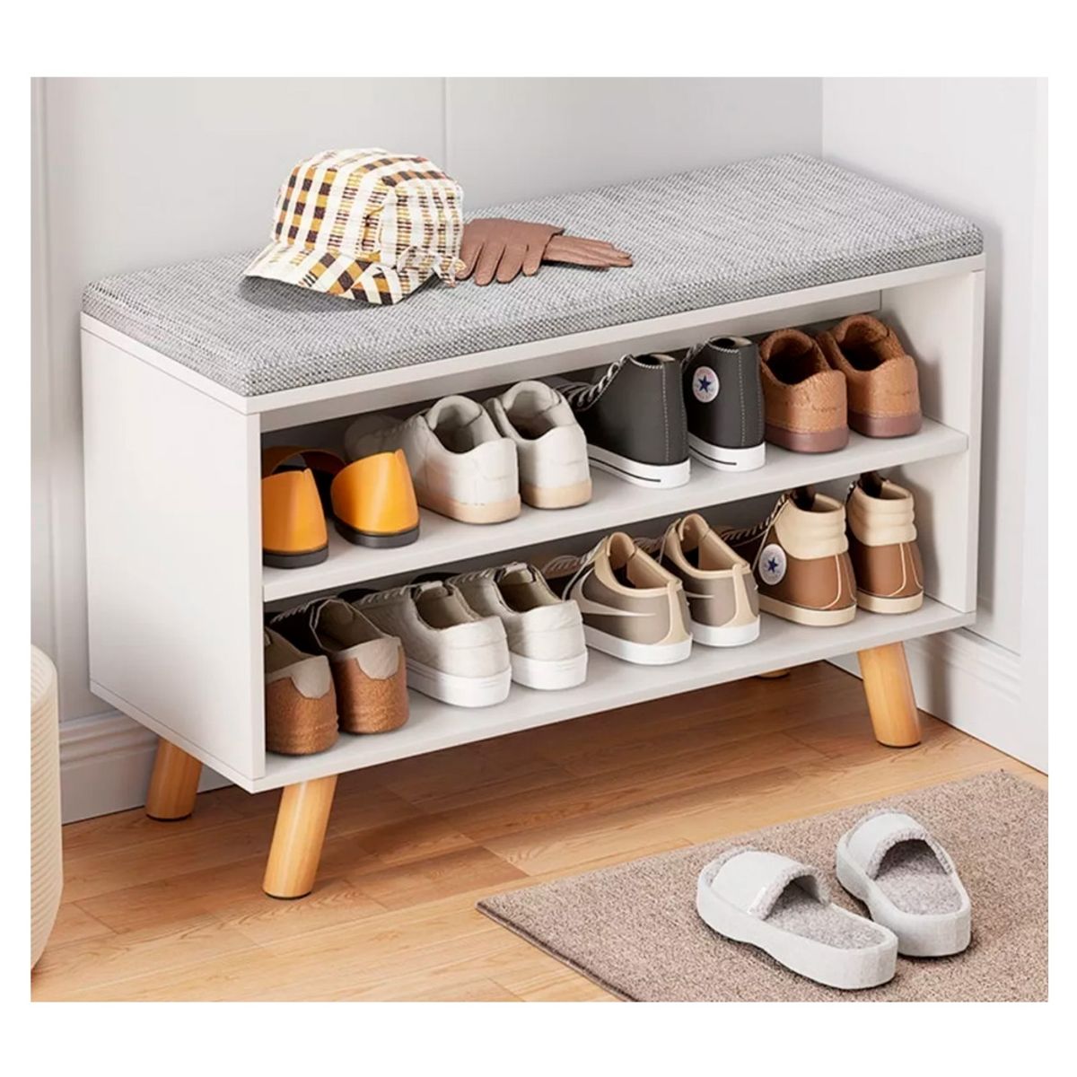 IRM - Zapatero Organizador Zapatos Banca Probador De Zapato