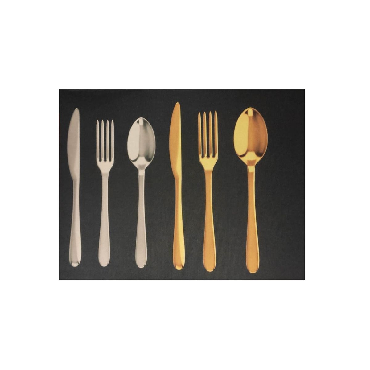 GENERICO - Set Alfombras Diferentes Diseño Cubiertos 2 Piezas