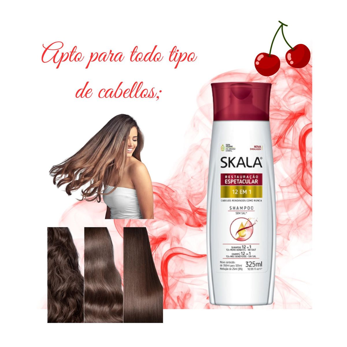 SKALA - Shampoo Skala 12 En 1 350ml Repara Nutre 12 ingredientes en 1
