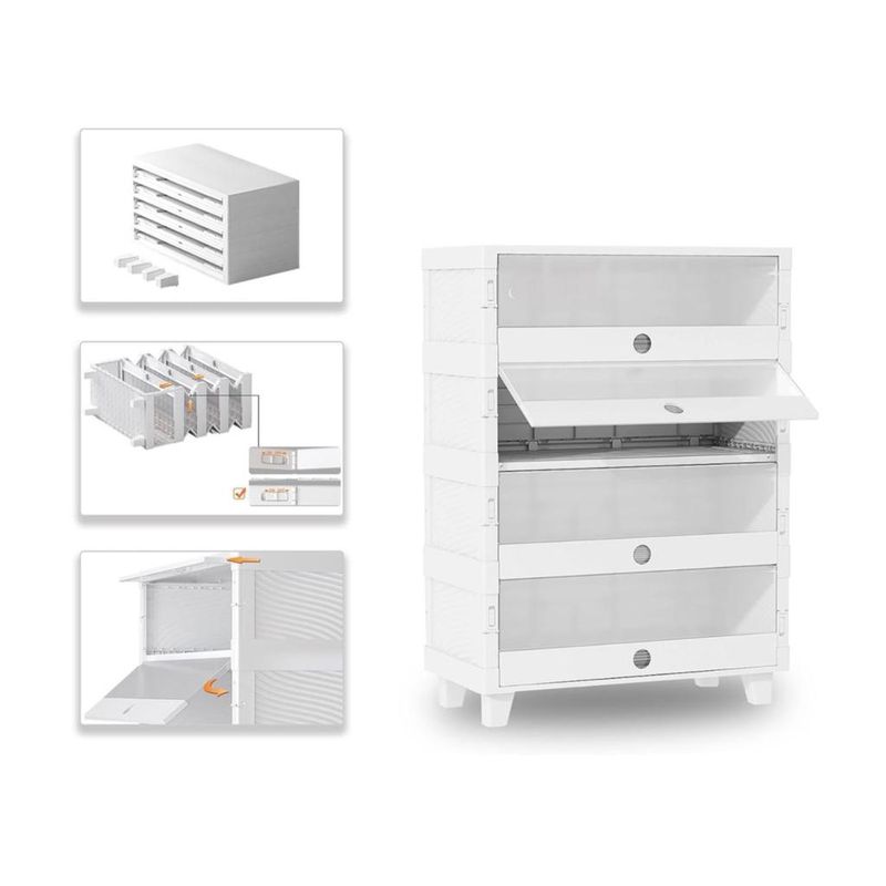 GENERICO - Mueble Estante Organizador Zapatero Elegante 4 Niveles