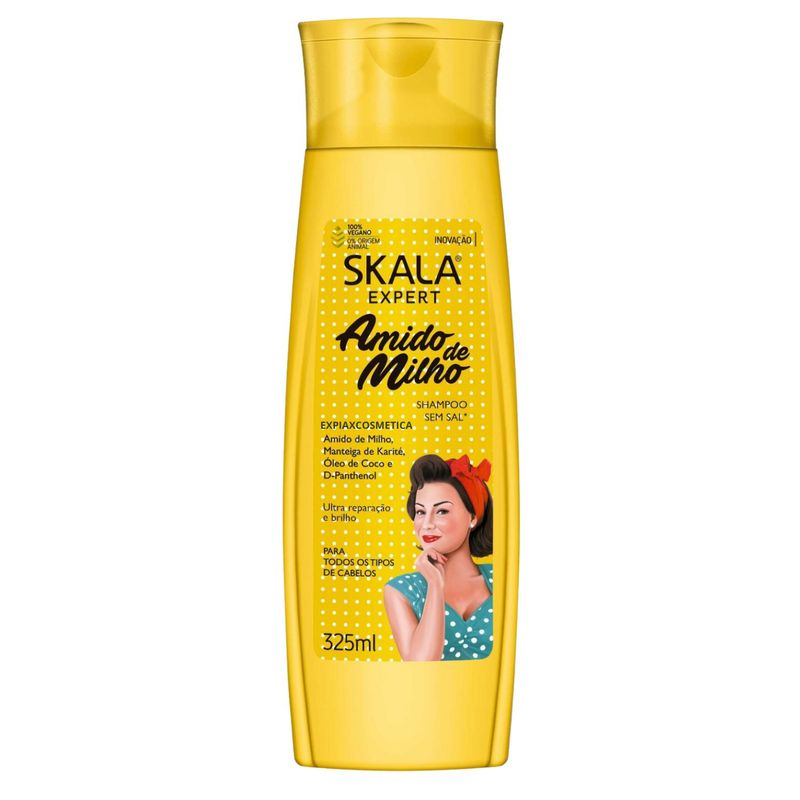 SKALA - Shampoo Skala Almidon de Maiz 325ml Repara Fortalece mas Brillo
