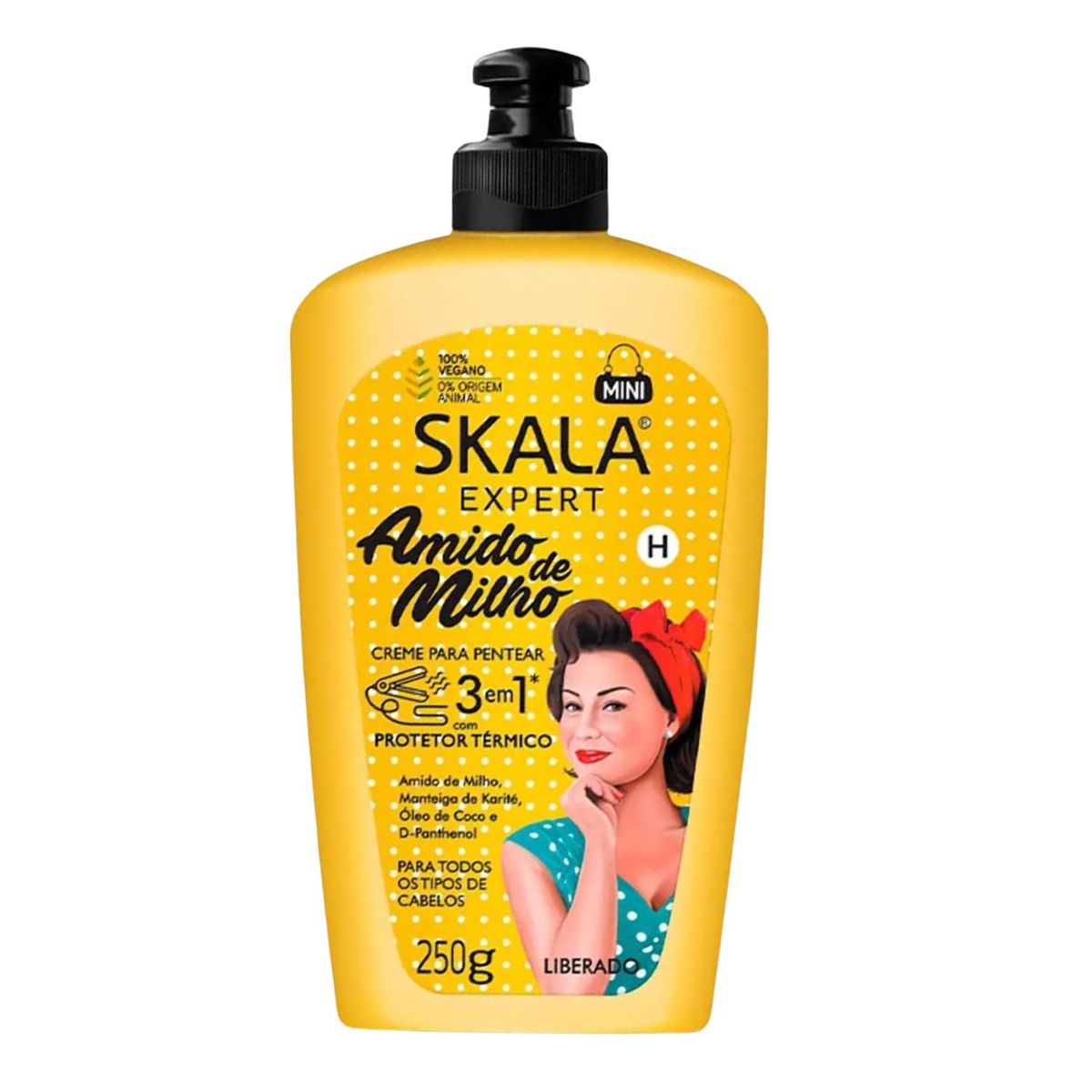SKALA - Crema de Peinar Skala  Almidón de Maíz 250ml Protector Térmico Define