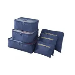 GENERICO - Organizador Set 6 Bolsa De Almacenamiento Equipaje Maleta Azul