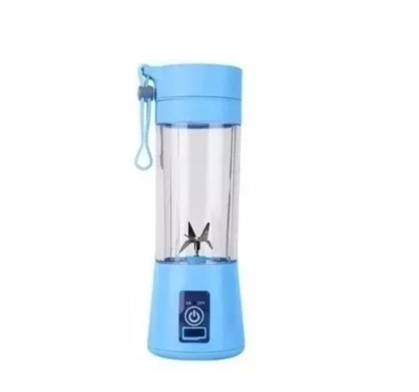 Juguera Batidora Licuadora Vaso Personal Portatil Azul
