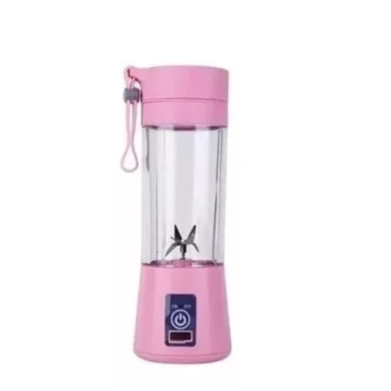 GENERICO - Juguera Batidora Licuadora Vaso Personal Portatil Rosa