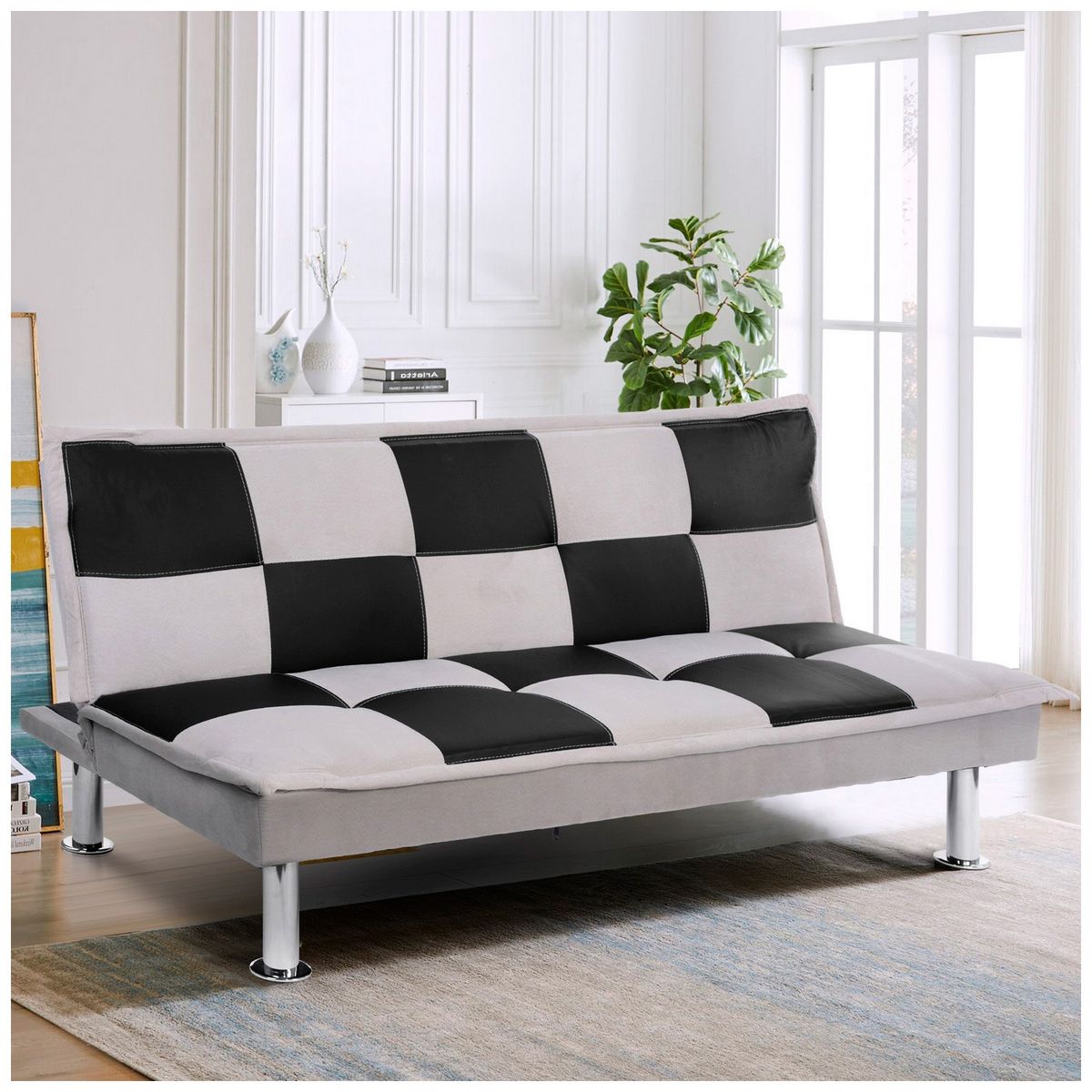 NOVAHUS - Futón Sofá 85x177x90 cm Gris