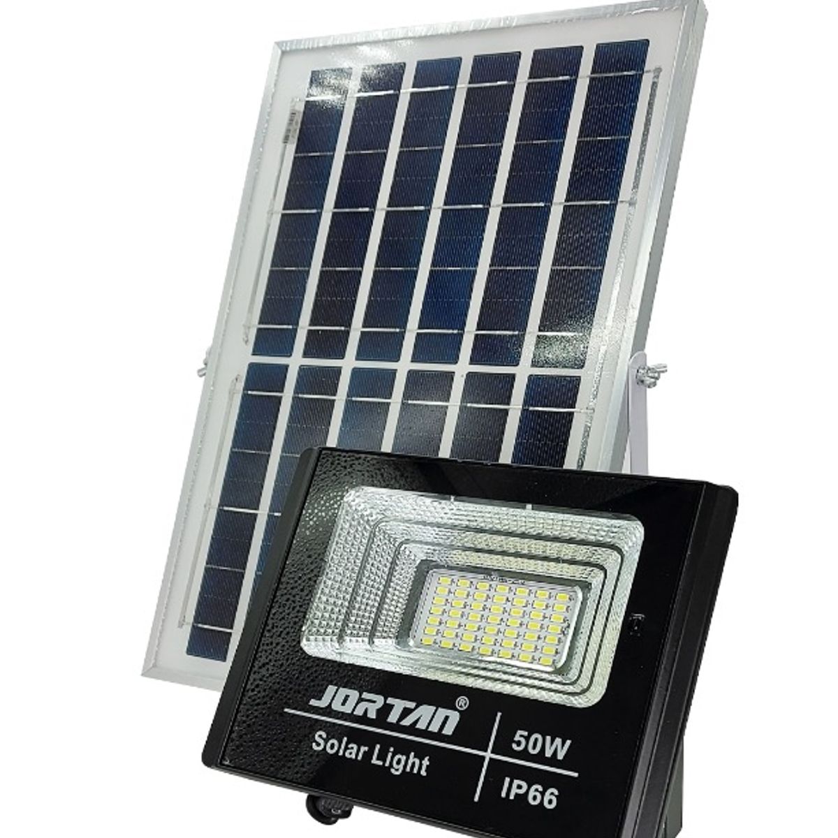 GENERICO - Reflector LED De 50W IP66 Con Panel Solar y Control Remoto Jortan