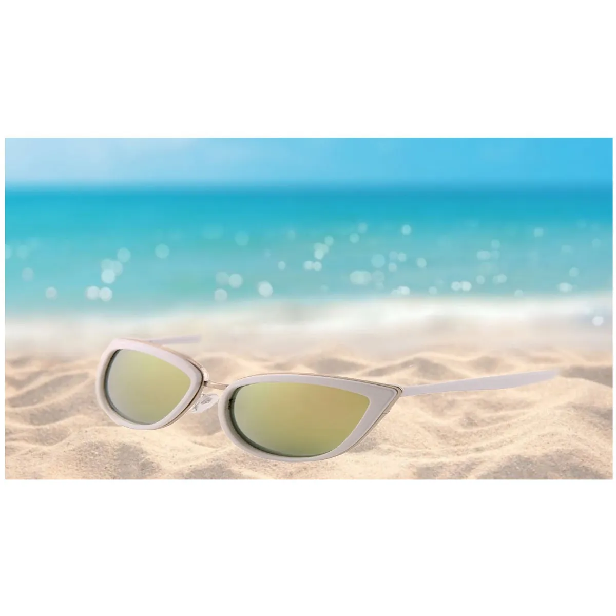 GENERICO - Lentes de sol Filtro UV estilo ojo de gato Mod FP4763-CM-01