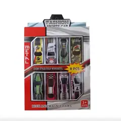 GENERICO - Juguete de Metal para coche de 8 coches Caja de Metal coche