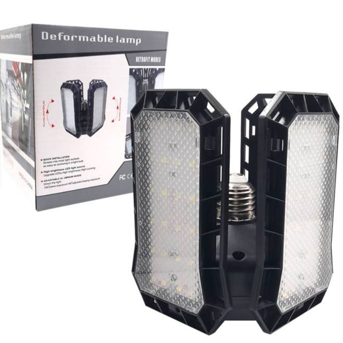 GENERICO - Ampolleta Negra de 4 Aspas Grande Premium