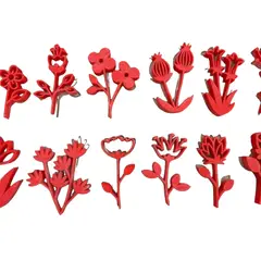 GENERICO - MARCADORES PARA CERAMICA FLORES
