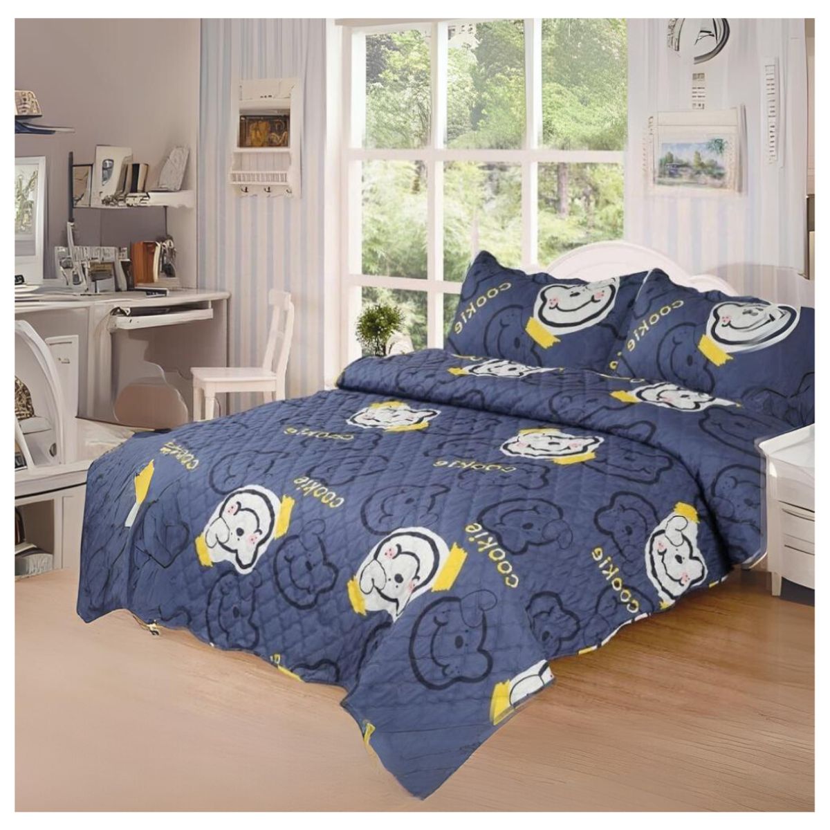 GENERICO - Cubrecama Quilt Verano 1.5 Plaza y Media Infantil 230X180 cm