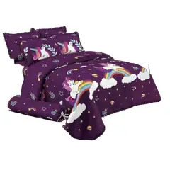GENERICO - Cubrecama Quilt Verano 1.5 Plaza y Media Infantil 230X180 cm