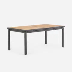 ROSEN - Mesa de Terraza Extensible Ohope Gris/Café