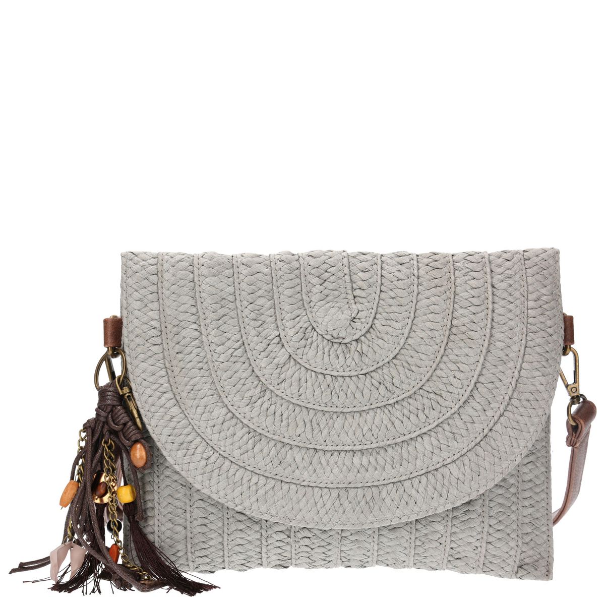ROCKFORD - Cartera Mujer Ferro Cross Gris ROCKFORD