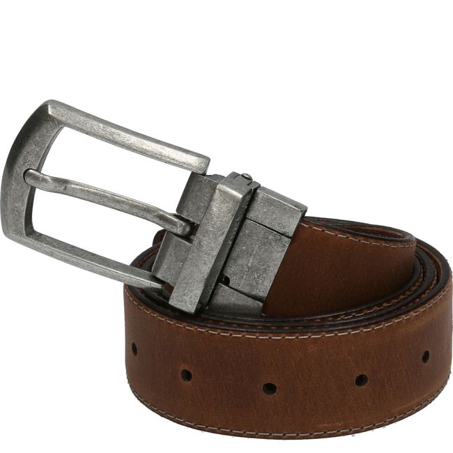 ROCKFORD - Cinturón Cuero Hombre Rf New Reversible Café ROCKFORD