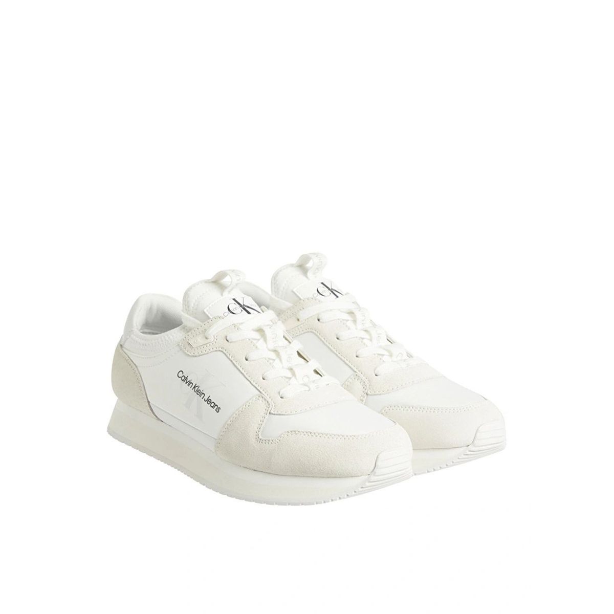 CALVIN KLEIN - Zapatilla Runner Sock Laceup Ny Blanco Calvin Klein