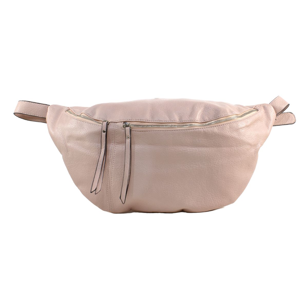 MAILEA - Marsupio ecocuero extra grande para mujer rosado