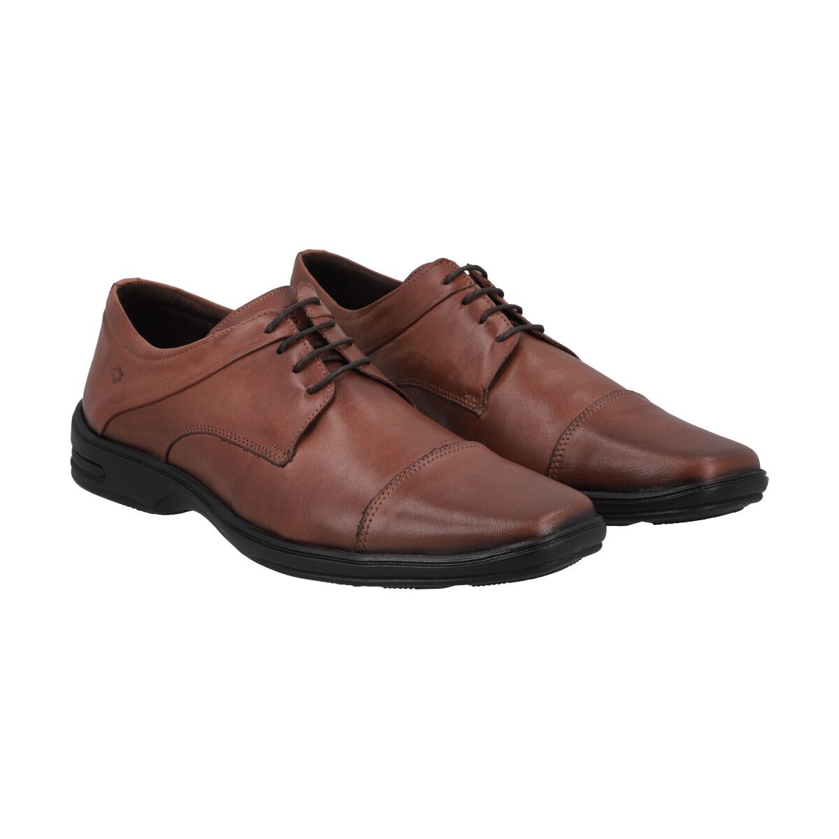 PERLATTO - Zapato Formal Hombre Cuero Café 538 Perlatto