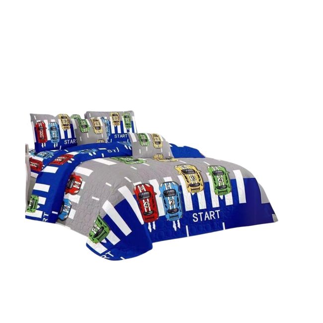 GENERICO - Cubrecama Quilt Verano 1.5 Plaza y Media Infantil 230X180 cm