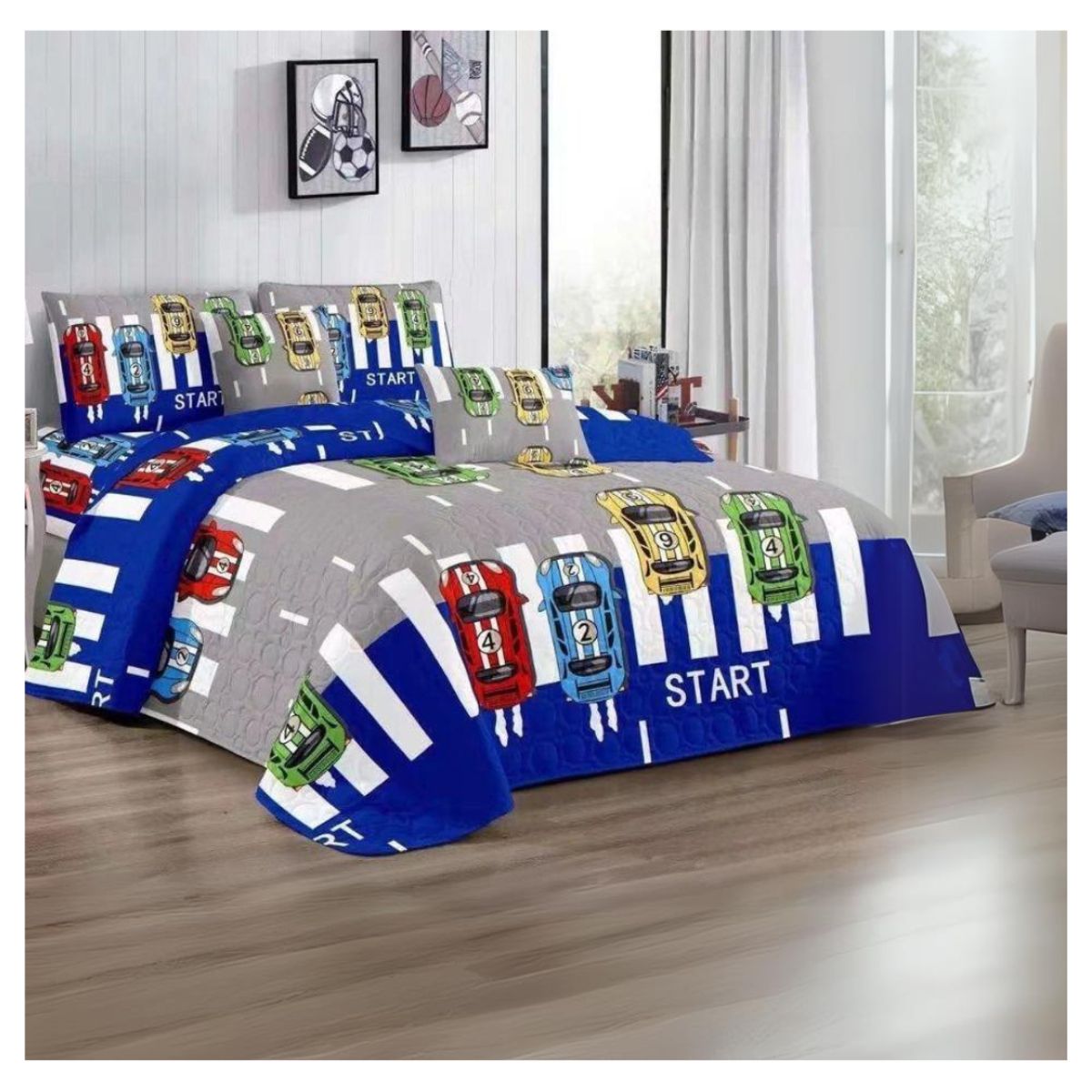 GENERICO - Cubrecama Quilt Verano 1.5 Plaza y Media Infantil 230X180 cm