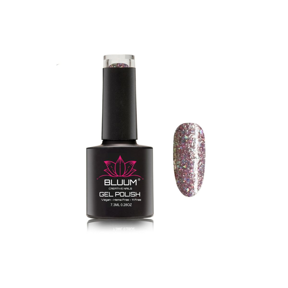 BLUUM - Esmalte Permanente Queen´s Glitter 12 Bluum 7.3 ml…