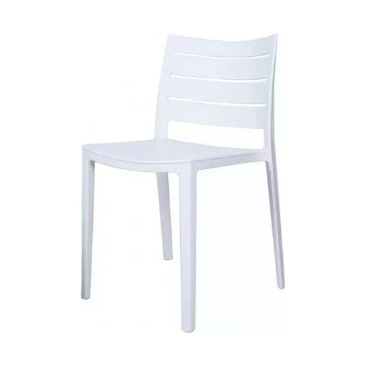 GENERICO - Silla plástica Charlotte blanca 4 unidades Bighouse