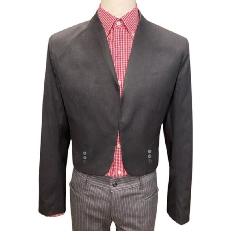GENERICO - Chaqueta Huaso Sin Solapa Negro - Tallas (2 A 16)